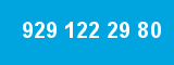 929 122 29 80 929 122 29 80